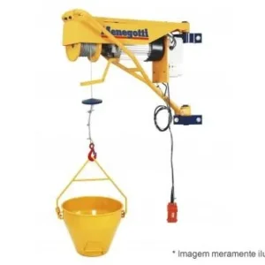 Guincho de Coluna 200kg com motofreio (motor bifásico 220v MENEGOTTI)